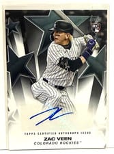 2025 Topps Update Baseball Stars Autographs Zac Veen #BSAU-ZV card
