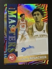 2024-25 Finest Masters Autographs Zaccharie Risacher #MA-ZR card