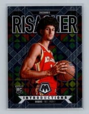 2024-25 Panini Mosaic Introductions Zaccharie Risacher #9 card