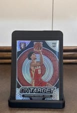 2024-25 Panini Totally Certified On Target Zaccharie Risacher #13 card