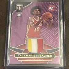 2024-25 Panini Totally Certified Totally Certified Materials Zaccharie Risacher #TCM-ZCR card