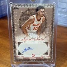 2025-26 Topps Signed and Sealed Zaccharie Risacher #BSI-ZR card