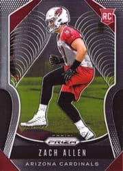 2019 Panini Prizm Base Set Zach Allen #389 card
