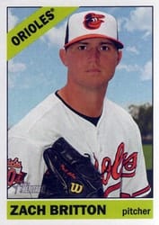 2015 Topps Heritage Base Set Zach Britton #6 card