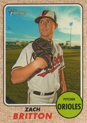 2017 Topps Heritage Base Set Zach Britton #353 card