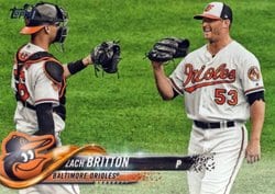 2018 Topps Base Set Zach Britton #603 card