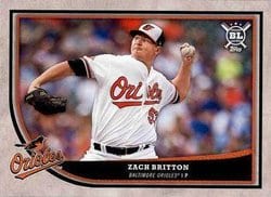 2018 Topps Big League Base Set Zach Britton #217 card