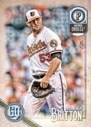 2018 Topps Gypsy Queen Base Set Zach Britton #183 card