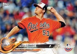 2018 Topps Opening Day Base Set Zach Britton #145 card
