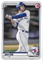 2020 Bowman Draft Base Set Zach Britton #BD-158 card