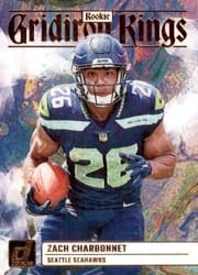 2023 Donruss Rookie Gridiron Kings Zach Charbonnet #RGK-15 card