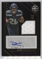 2023 Panini Limited Rookie Patch Autographs Zach Charbonnet #141 card