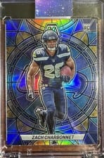 2023 Panini Mosaic Stained Glass Zach Charbonnet #SG-27 card