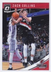 2018-19 Donruss Optic Base Set Zach Collins #31 card