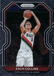2020-21 Panini Prizm Base Set Zach Collins #6 card