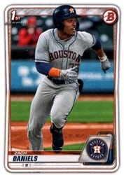 2020 Bowman Draft Base Set Zach Daniels #BD-133 card