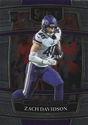2021 Panini Select Base Set Zach Davidson #95 card