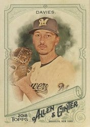 2018 Topps Allen & Ginter Base Set Zach Davies #333 card