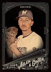 2018 Topps Allen & Ginter X Base Set Zach Davies #333 card