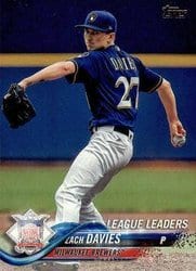 2018 Topps Base Set Zach Davies #139 card