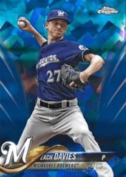 2018 Topps Chrome Sapphire Edition Base Set Zach Davies #255 card