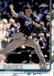 2019 Topps Chrome Sapphire Edition Base Set Zach Davies #122 card