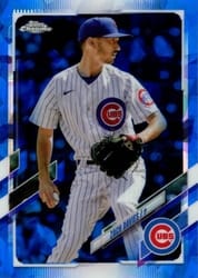 2021 Topps Chrome Update Sapphire Edition Base Set Zach Davies #US56 card
