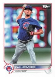 2022 Topps Mini Base Set Zach Davies #459 card