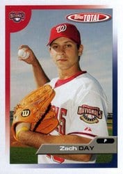 2005 Topps Total Base Set Zach Day #4 card