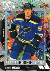 2024-25 Upper Deck 2024-25 Rookie Class Zach Dean #RC-4 card
