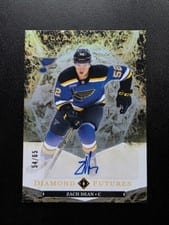 2024-25 Upper Deck Black Diamond Diamond Futures Autograph Parallel Zach Dean #BDF-ZD card
