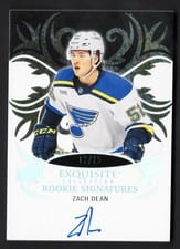 2024-25 Upper Deck Ice Exquisite Collection Rookies Signatures Zach Dean #ERS-ZD card