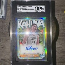 2023-24 Bowman University Chrome The Big Kahuna Autographs Zach Edey #BKA-ZE card
