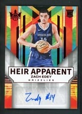 2024-25 Panini Court Kings Heir Apparent Autographs Zach Edey #HA-EDY card