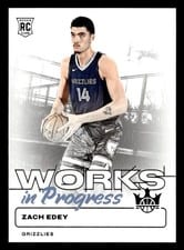 2024-25 Panini Court Kings Works in Progress Zach Edey #13 card