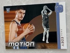 2024-25 Panini Photogenic Rookies In Motion Set Zach Edey #1 card