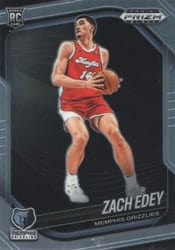 2024-25 Panini Prizm Black Base Set Zach Edey #64 card