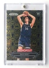 2024-25 Panini Prizm Monopoly Millionaire Black Zach Edey #B21 card