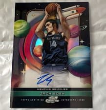 2025-26 Topps Cosmic Chrome First Flight Signatures Zach Edey #FF-ZE card