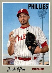 2019 Topps Heritage Base Set Zach Eflin #24 card