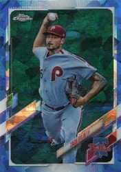 2021 Topps Chrome Sapphire Edition Base Set Zach Eflin #460 card