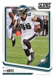 2018 Score Base Set Zach Ertz #265 card