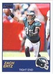 2019 Score Base Set Zach Ertz #186 card