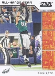 2020 Score All Hands Team Zach Ertz #AHT-ZE card