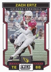 2023 Score Base Set Zach Ertz #157 card