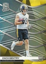 2019 Panini Spectra Base Set Zach Gentry #200 card