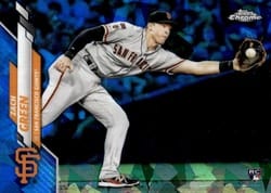 2020 Topps Chrome Update Sapphire Edition Base Set Zach Green #U-197 card