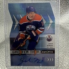 2023-24 Upper Deck Synergy Greater Than Signatures Zach Hyman #GT-ZH card