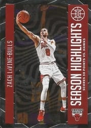 2020-21 Panini Illusions Season Highlights Zach LaVine #22 card