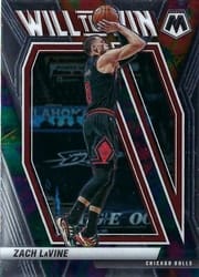 2020-21 Panini Mosaic Will to Win Zach LaVine #9 card